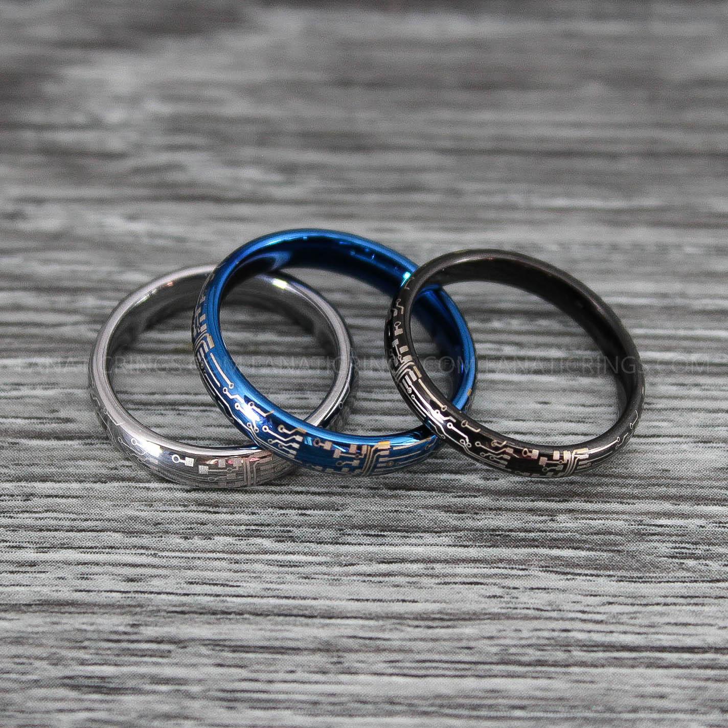 IMG_0255 Circuit Board Ring, Gamer Ring, Gamer Jewelry, Circuit Board Ring, Gamer Wedding Band - Image 1