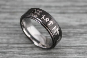 Til Valhalla Ring, Vikings Ring, Runes Ring, Nordic Ring, Norsemen Ring, Nordic Runes Ring