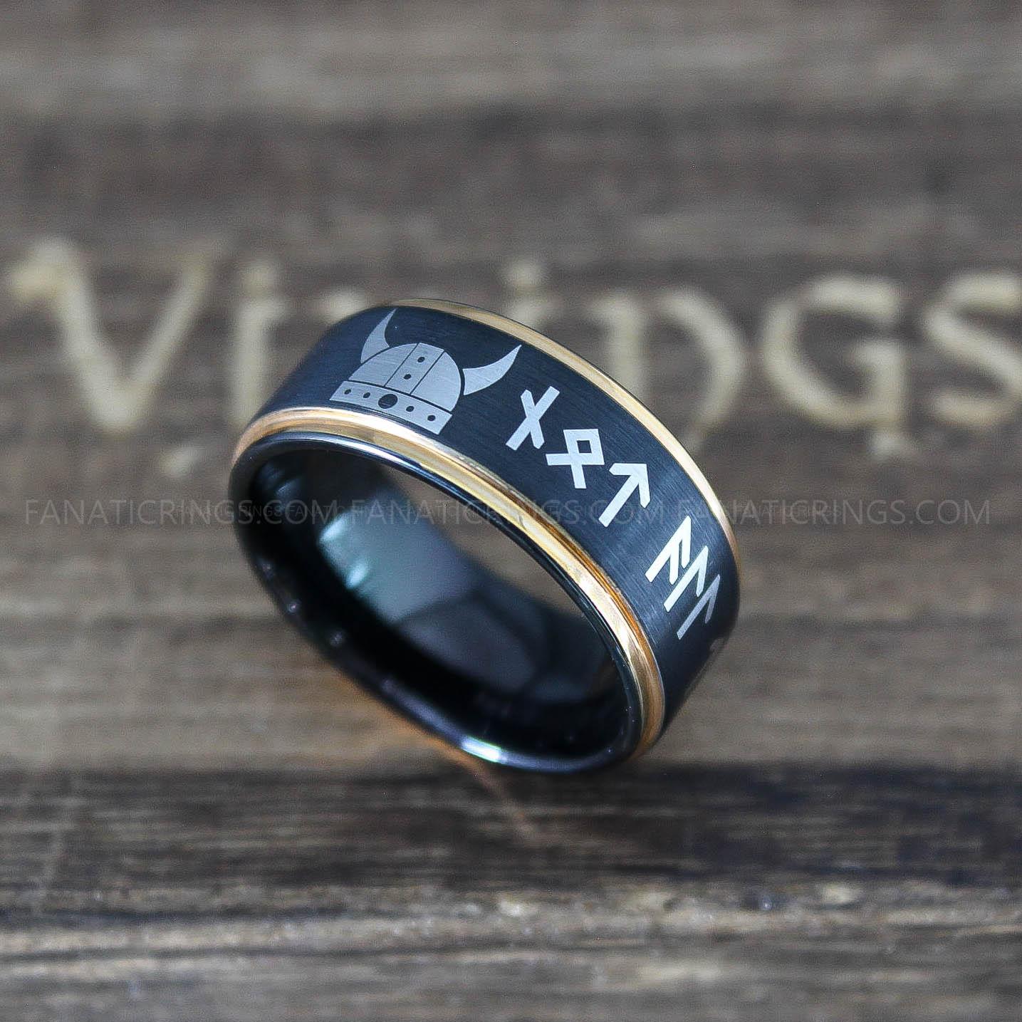 IMG_0271 Til Valhalla Rings, Vikings Rings, Runes Rings, Nordic Rings, Norsemen Rings, Nordic Runes Ring - Image 1