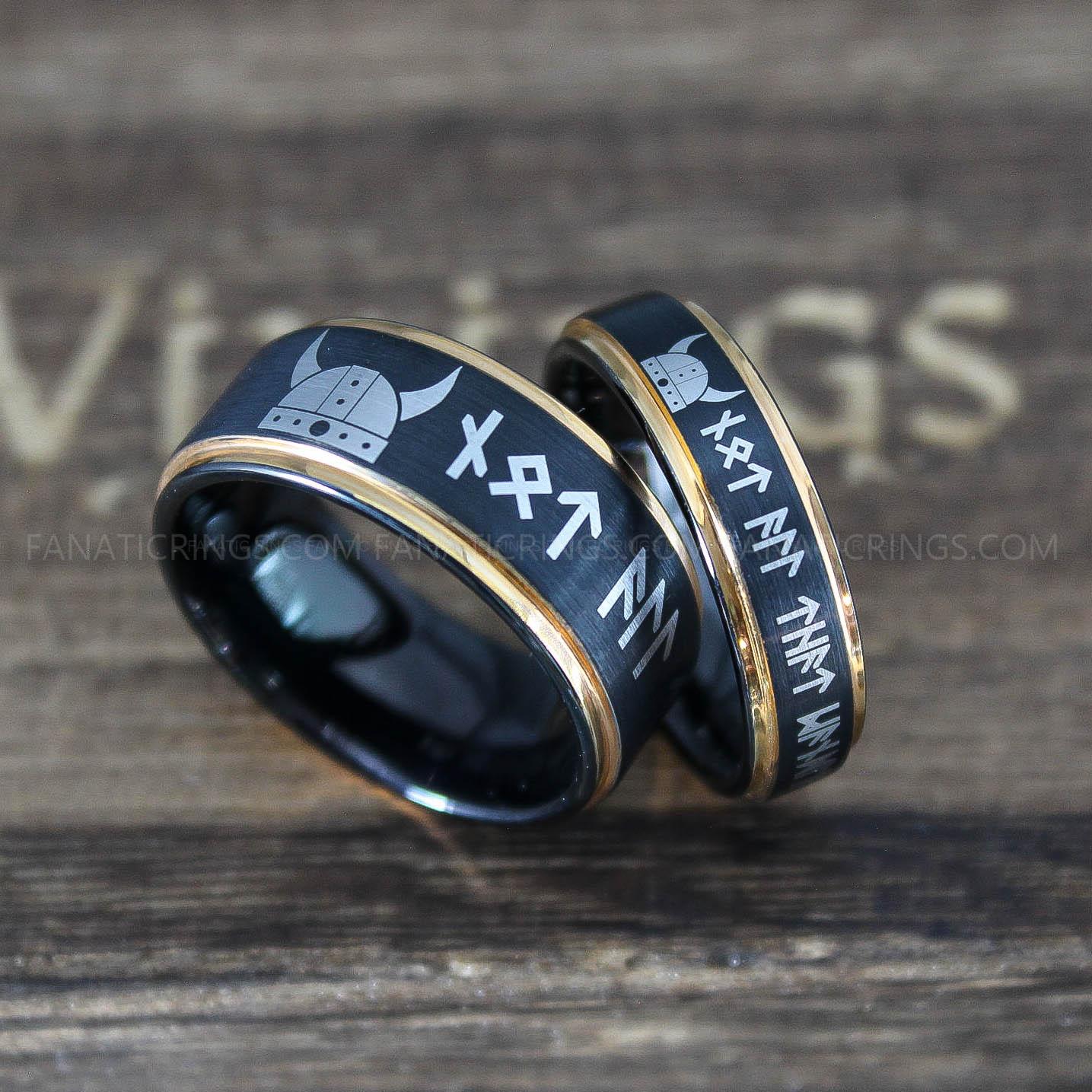 IMG_0272 Til Valhalla Rings, Vikings Rings, Runes Rings, Nordic Rings, Norsemen Rings, Nordic Runes Rings - Image 1
