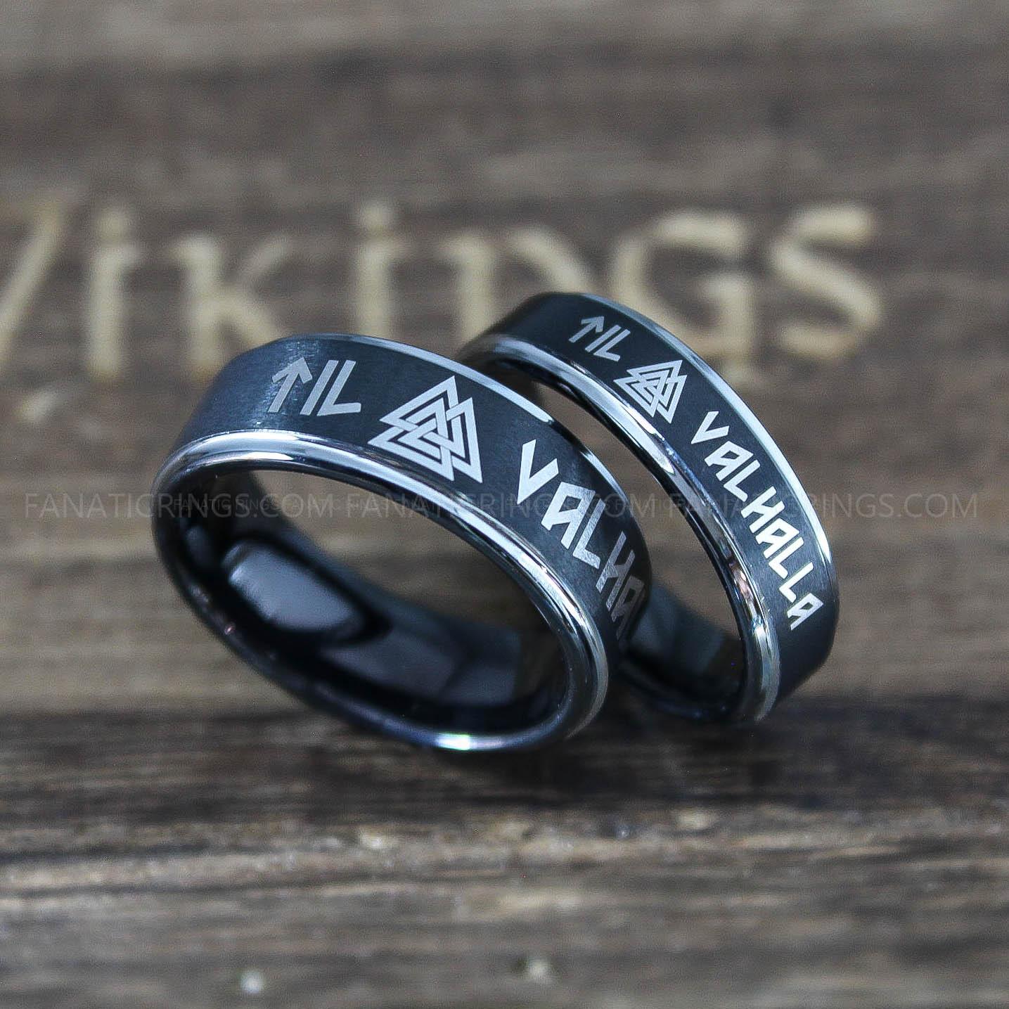 IMG_0273 Til Valhalla Rings, Vikings Rings, Runes Rings, Nordic Rings, Norsemen Rings, Nordic Runes Rings - Image 1