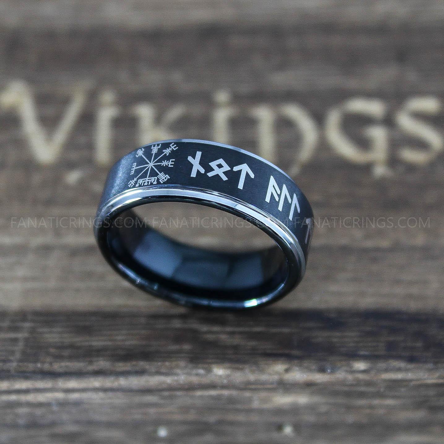 IMG_0274 Til Valhalla Rings, Vikings Rings, Runes Rings, Nordic Rings, Norsemen Rings, Nordic Runes Ring - Image 1