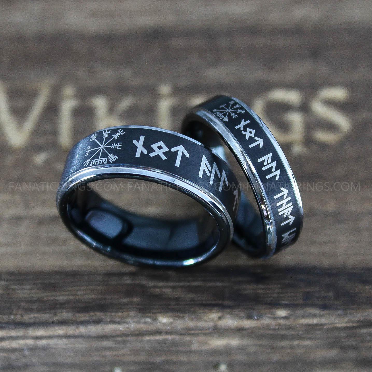 IMG_0275 Til Valhalla Rings, Vikings Rings, Runes Rings, Nordic Rings, Norsemen Rings, Nordic Runes Rings - Image 1