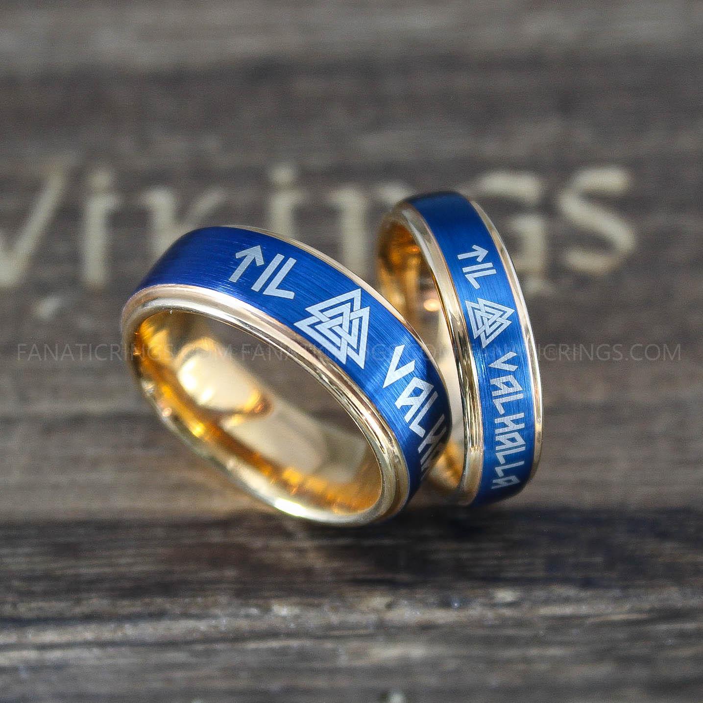 IMG_0279 Til Valhalla Rings, Vikings Rings, Runes Rings, Nordic Rings, Norsemen Rings, Nordic Runes Rings - Image 1