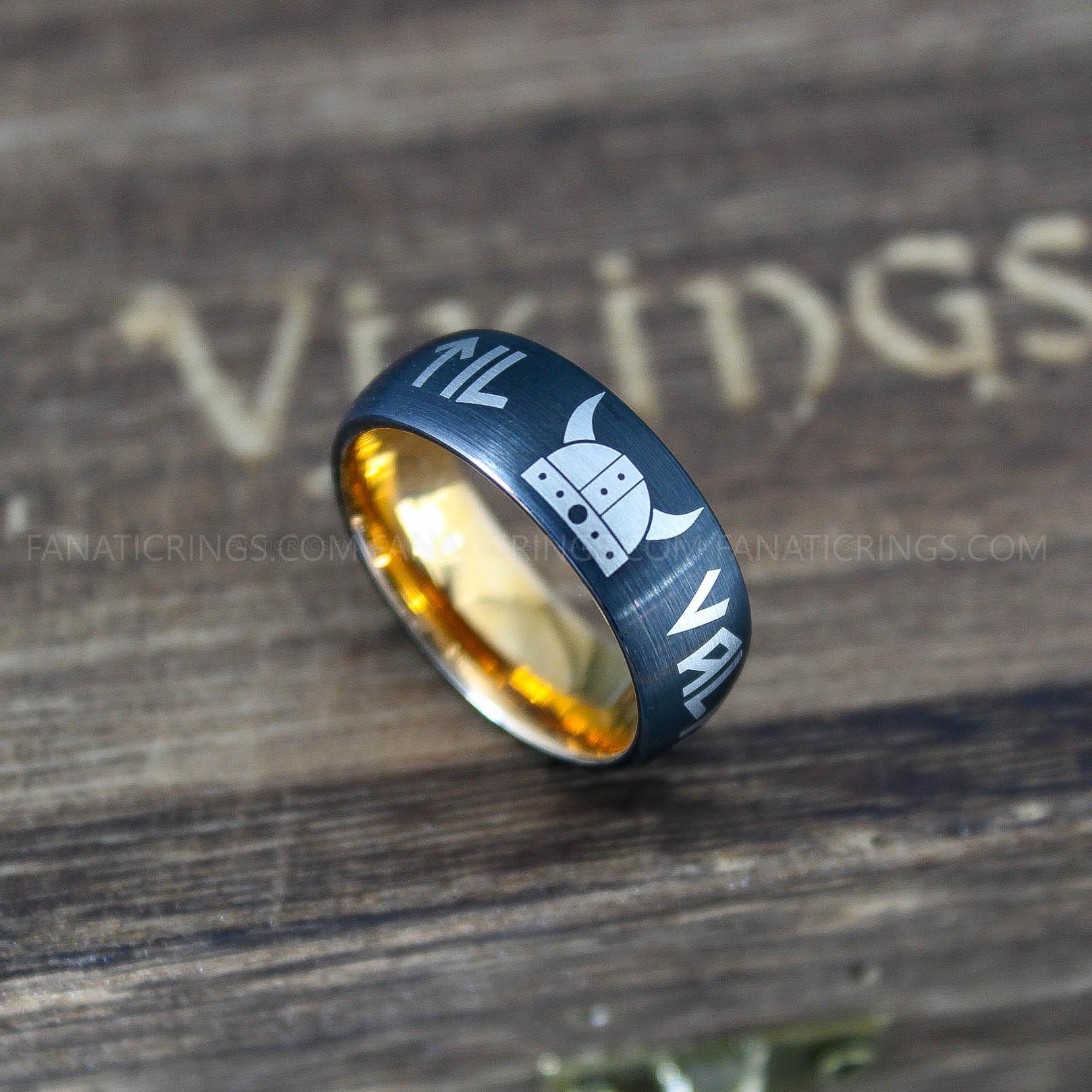 IMG_0281 Til Valhalla Rings, Vikings Rings, Runes Rings, Nordic Rings, Norsemen Rings, Nordic Runes Ring - Image 1
