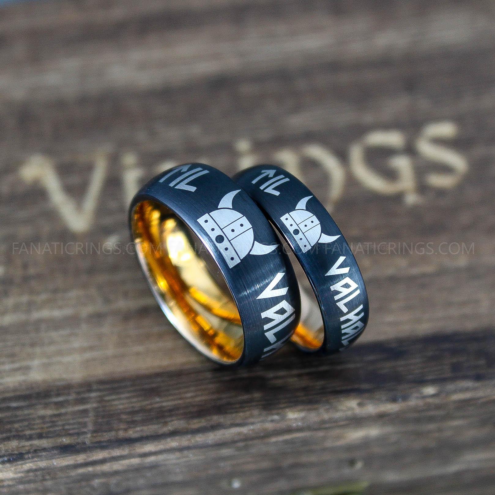 IMG_0282 Til Valhalla Rings, Vikings Rings, Runes Rings, Nordic Rings, Norsemen Rings, Nordic Runes Rings - Image 1