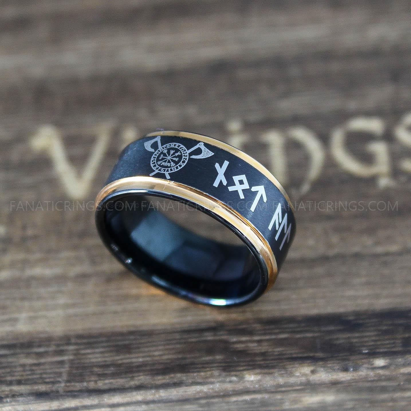 IMG_0287 Til Valhalla Rings, Vikings Rings, Runes Rings, Nordic Rings, Norsemen Rings, Nordic Runes Ring - Image 1