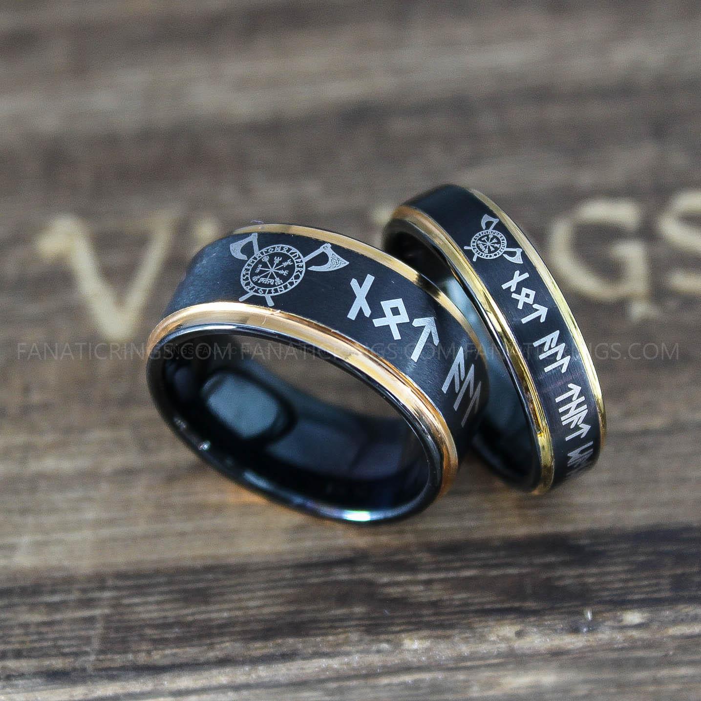 IMG_0288 Til Valhalla Rings, Vikings Rings, Runes Rings, Nordic Rings, Norsemen Rings, Nordic Runes Rings - Image 1