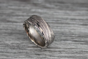 Damascus Steel Ring, Damascus Steel Jewelry, Damascus Steel Wedding Ring, Damascus Steel Wedding Band
