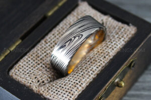 Damascus Steel Ring, Damascus Steel Jewelry, Damascus Steel Wedding Ring, Damascus Steel Wedding Band