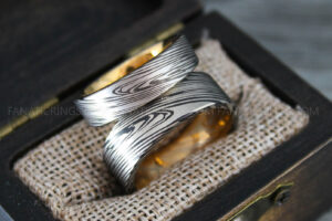 Damascus Steel Ring, Damascus Steel Jewelry, Damascus Steel Wedding Ring, Damascus Steel Wedding Band