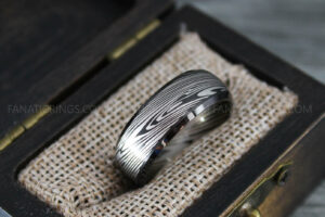Damascus Steel Ring, Damascus Steel Jewelry, Damascus Steel Wedding Ring, Damascus Steel Wedding Band