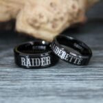 Raider and Raiderette Rings, Raiders Wedding Bands, Raiders Wedding Rings, Raiders Jewelry - Image 5