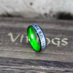 Til Valhalla Ring, Viking Ring, Runes Ring, Valknut Ring, Nordic Ring, Norsemen Ring, Nordic Runes Ring, Black Tungsten Band
