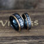 Viking Rings, Runes Ring, Nordic Rings, Norsemen Rings, Nordic Runes Rings, Black Tungsten Bands