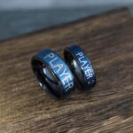 Player 1 Player 2 Rings, Gamer Rings, Couple Ring Set, Couple Wedding Bands