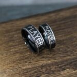 Player 1 Player 2 Rings, Gamer Rings, Couple Ring Set, Couple Wedding Bands