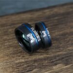 Player 1 Player 2 Rings, Gamer Rings, Couple Ring Set, Couple Wedding Bands