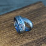 Damascus Steel Ring, Damascus Steel Jewelry, Damascus Steel Wedding Ring, Damascus Steel Wedding Band - Image 2
