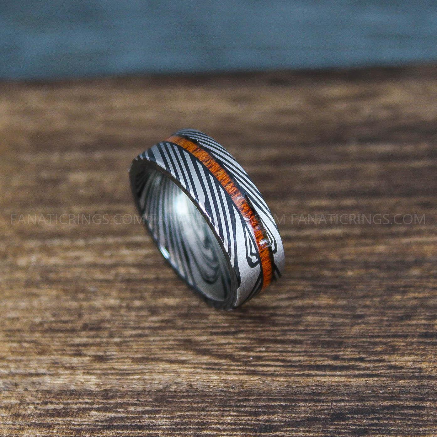 IMG_9927 Damascus Steel Ring, Damascus Steel Jewelry, Damascus Steel Wedding Ring, Damascus Steel Wedding Band - Image 1