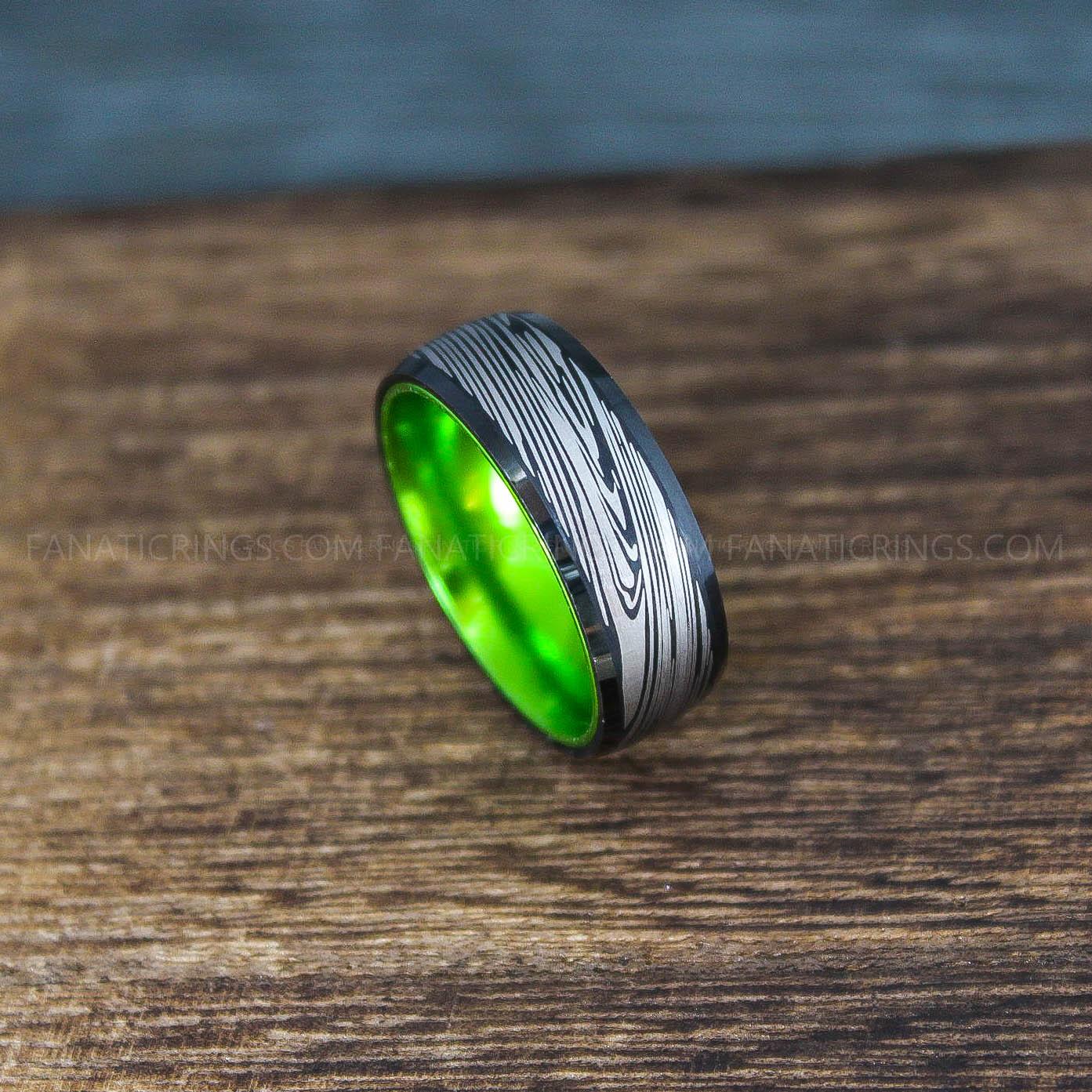 IMG_9928 Damascus Steel Ring, Damascus Steel Jewelry, Damascus Steel Wedding Ring, Damascus Steel Wedding Band - Image 1