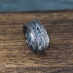 Damascus Steel Ring, Damascus Steel Jewelry, Damascus Steel Wedding Ring, Damascus Steel Wedding Band