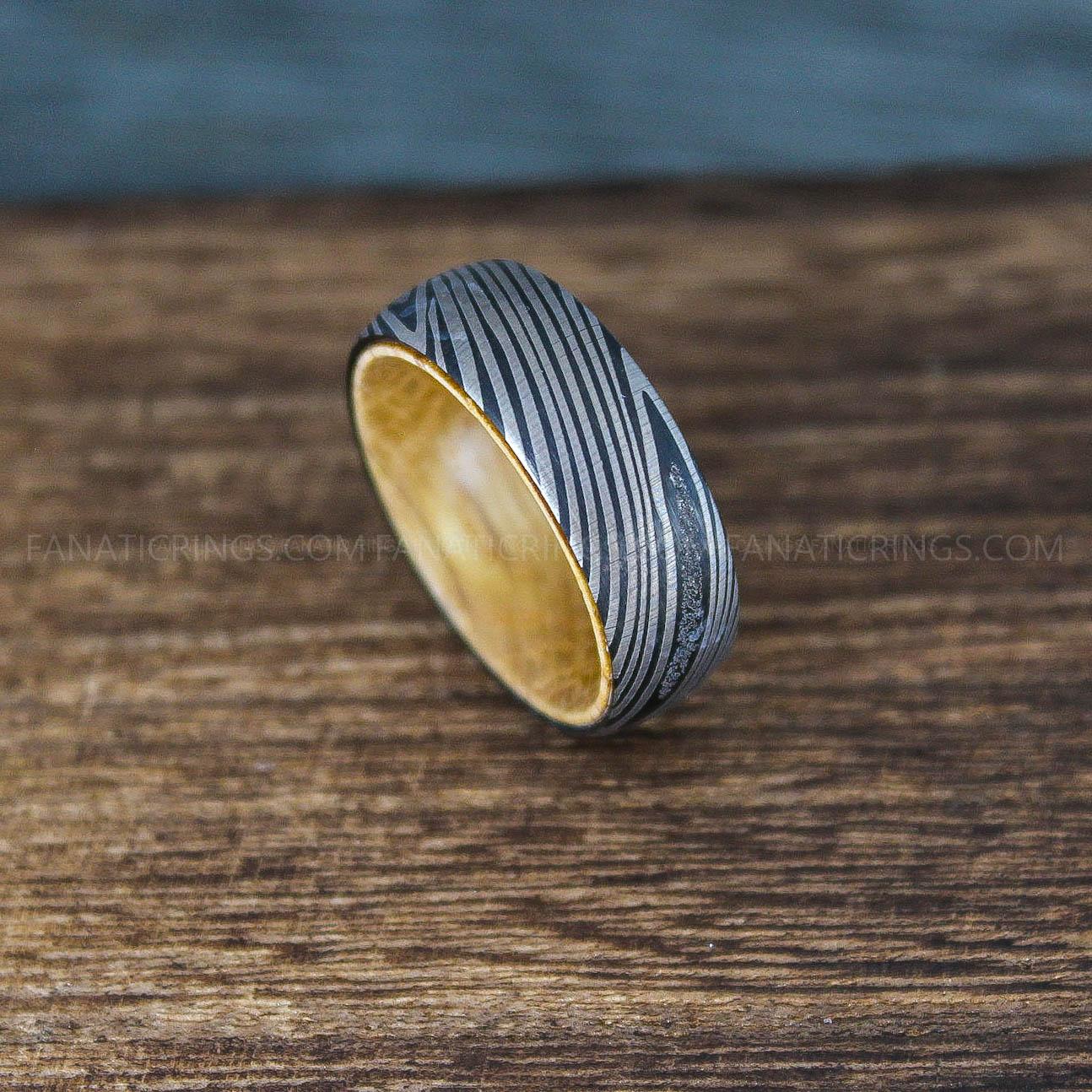 IMG_9938 Damascus Steel Ring, Damascus Steel Jewelry, Damascus Steel Wedding Ring, Damascus Steel Wedding Band - Image 1