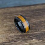 Wood Ring, Wood Wedding Band, Wood Wedding Ring, Black Wedding Ring, Black Wedding Band