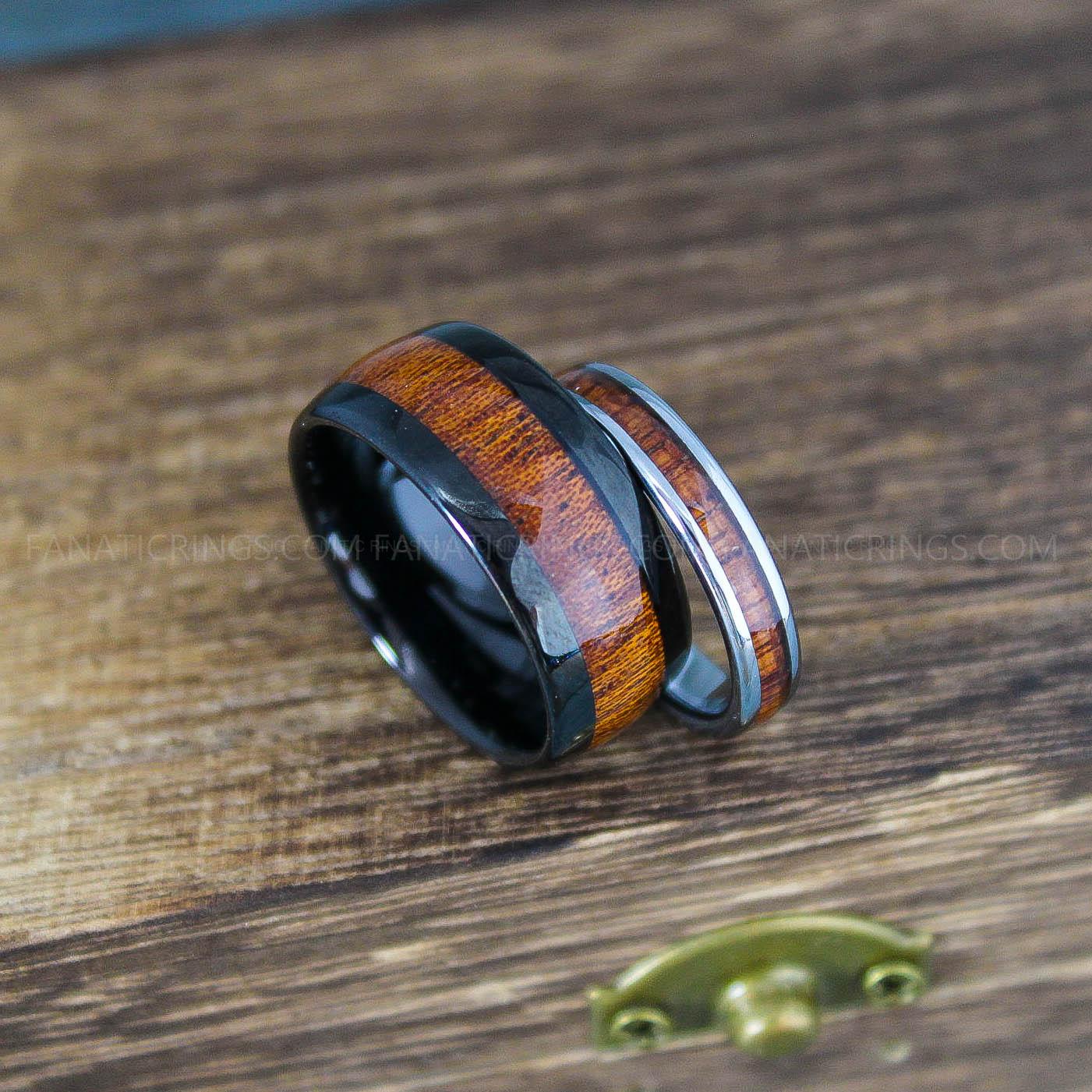 IMG_9962 Wood Rings, Wood Wedding Bands, Wood Wedding Rings, Couple Rings, Couple Wedding Bands - Image 1