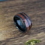 Wood Ring, Wood Wedding Band, Wood Wedding Ring, Black Wedding Band