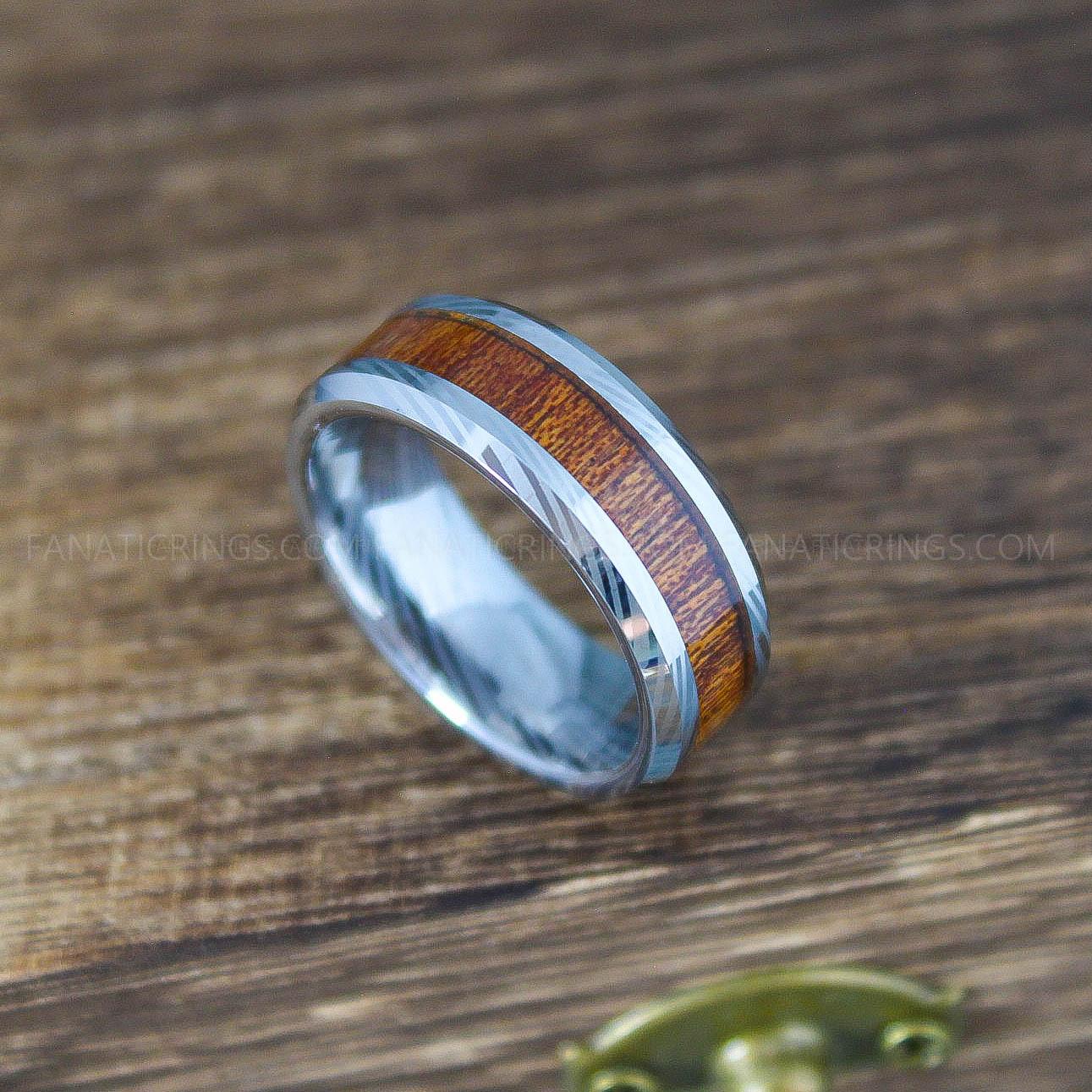 IMG_9980 Damascus Steel Ring, Damascus Steel Jewelry, Damascus Steel Wedding Ring, Damascus Steel Wedding Band - Image 1