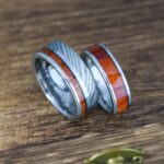 Damascus Steel Rings, Damascus Steel Wedding Bands, Damascus Steel Wedding Ring, Couple Rings