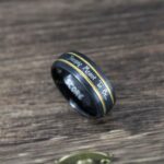 Simply Meant To Be Ring, Black Wedding Band, Black Wedding Ring, Jack and Sally Ring, Jack and Sally Wedding Ring