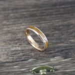 Wood Rings, Wood Wedding Bands, Wood Wedding Rings, Rose Gold Wedding Bands - Image 3