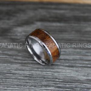 IMG_0397 Wood Ring, Wood Wedding Band, Wood Wedding Ring, Silver Wedding Band