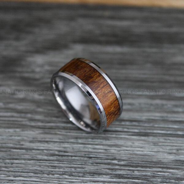 IMG_0397 Wood Ring, Wood Wedding Band, Wood Wedding Ring, Silver Wedding Band