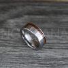 IMG_0400 Wood Ring, Wood Wedding Band, Wood Wedding Ring, Silver Wedding Band