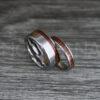 IMG_0401 Wood Rings, Wood Wedding Bands, Wood Wedding Rings, Silver Wedding Bands