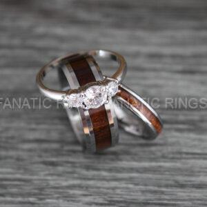 IMG_0405 Wood Rings, Wood Wedding Bands, Wood Wedding Rings, Silver Wedding Bands