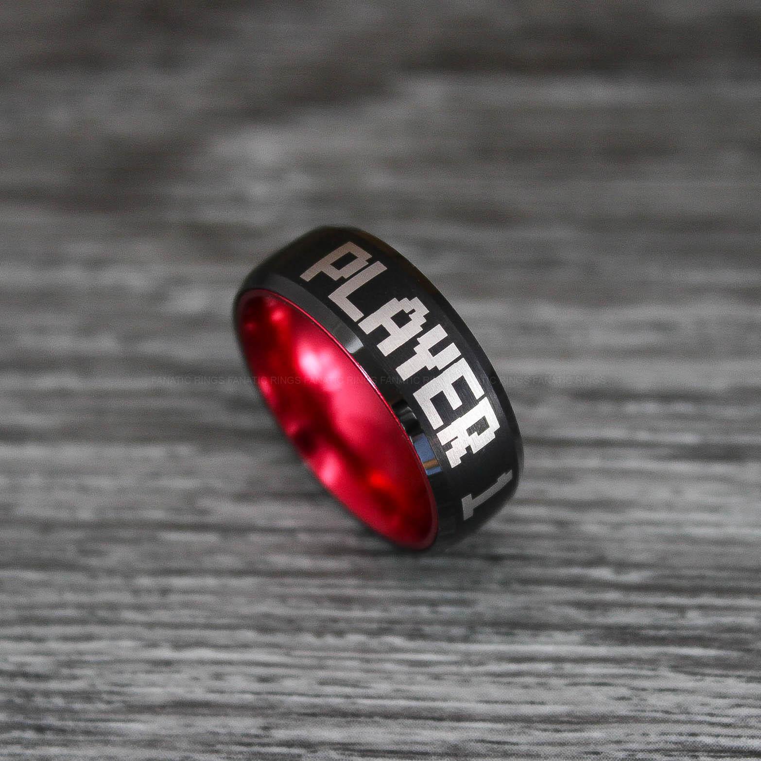 IMG_0406 Player 1 Player 2 Rings, Gamer Rings, Gamer Jewelry, Gamer Wedding Ring - Image 1