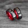 IMG_0407 Player 1 Player 2 Rings, Gamer Rings, Couple Ring Set, Couple Wedding Bands