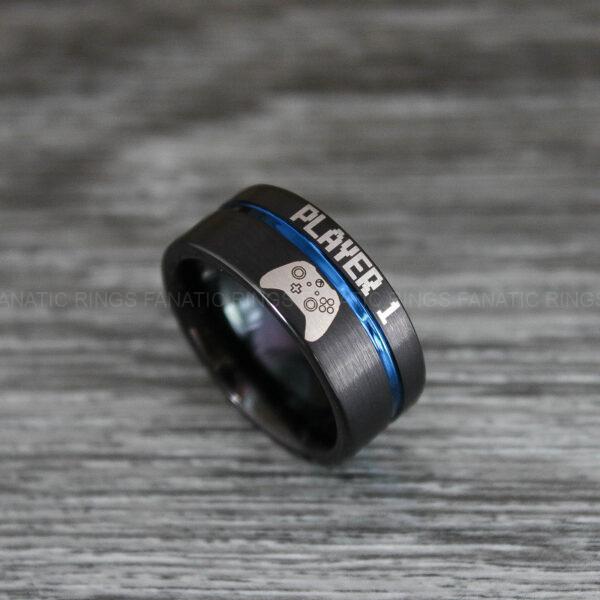 IMG_0414 Player 1 Player 2 Rings, Gamer Rings, Couple Ring Set, Couple Wedding Bands