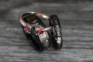 Til Valhalla Rings, Vikings Rings, Runes Rings, Nordic Rings, Norsemen Rings, Nordic Runes Rings