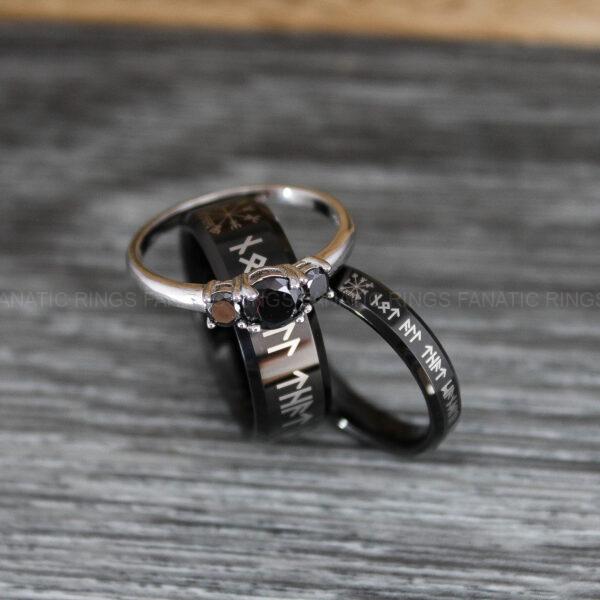 IMG_0436 Til Valhalla Rings, Vikings Rings, Runes Rings, Nordic Rings, Norsemen Rings, Nordic Runes Rings