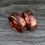 Player 1 Player 2 Rings, Gamer Rings, Couple Ring Set, Couple Wedding Bands