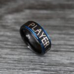 Player 1 Player 2 Rings, Gamer Rings, Couple Ring Set, Couple Wedding Bands - Image 4