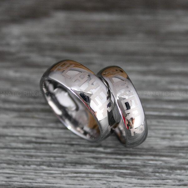 IMG_0447 Player 1 Player 2 Rings, Gamer Rings, Couple Ring Set, Couple Wedding Bands