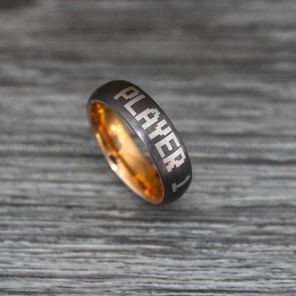 IMG_0456 Player 1 Player 2 Rings, Gamer Rings, Couple Ring Set, Couple Wedding Bands