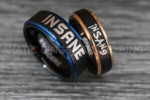 Suicide Squad Rings, Joker Rings, Joker Wedding Bands, Suicide Squad Jewelry, Joker Jewelry