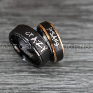 IMG_0460 Suicide Squad Rings, Joker Rings, Joker Wedding Bands, Suicide Squad Jewelry, Joker Jewelry